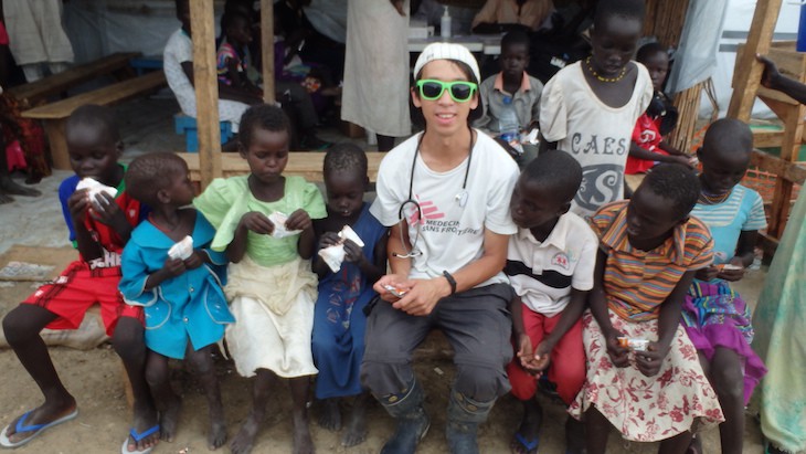 Michael Shek in Bentiu camp in South Sudan © Michael Shek/MSF