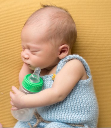 bottle fed baby